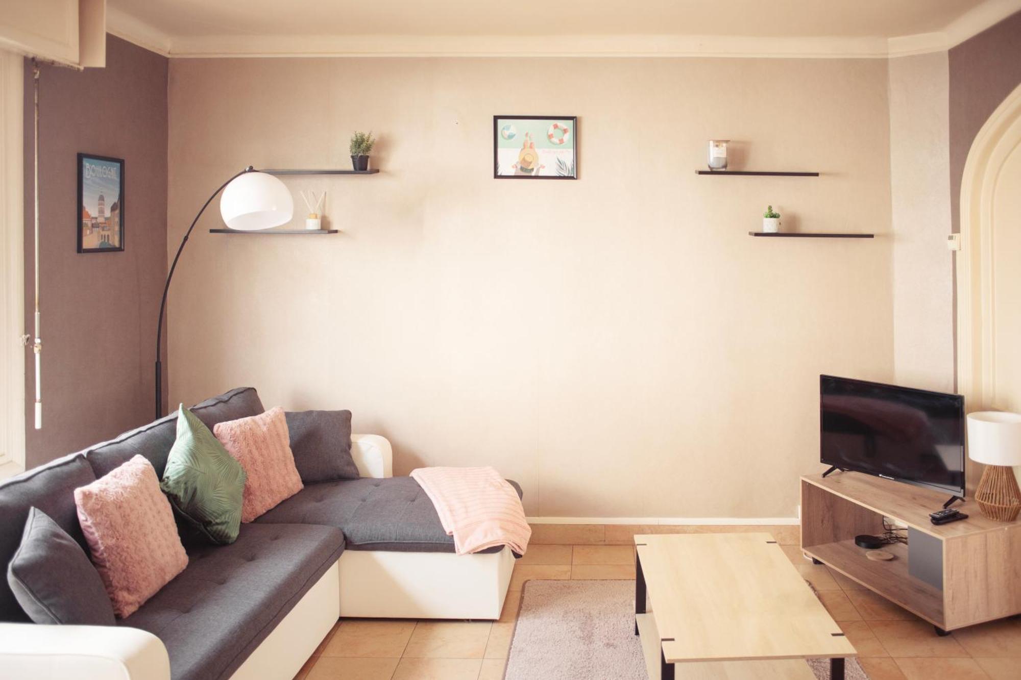 Spa , Jardin 250M2 Et Appartement Cosy De 60 M2 Au Centre Boulogne-sur-Mer Kültér fotó